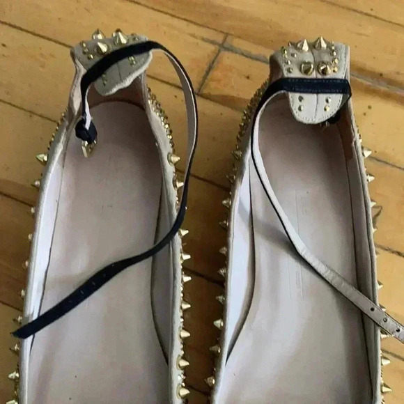 Zara Woman  studded ballerina flat shoes - Picture 2 of 6